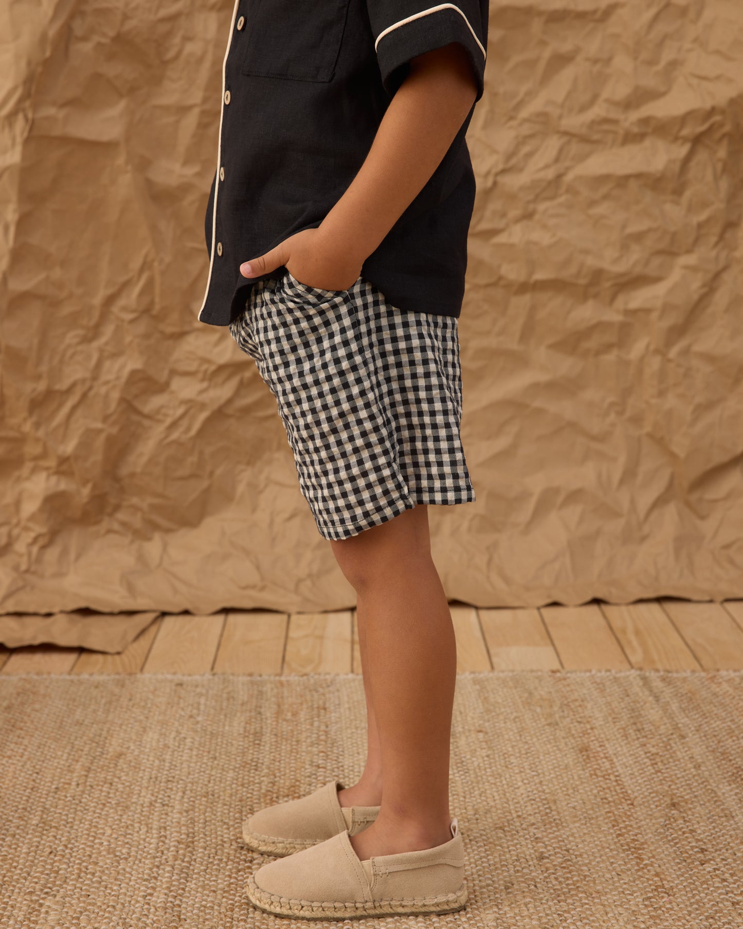 Rylee and Cru Perry Short - Black Check
