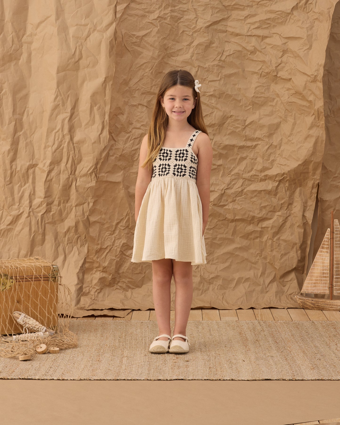 Rylee and Cru Crochet Sundress - Abstract
