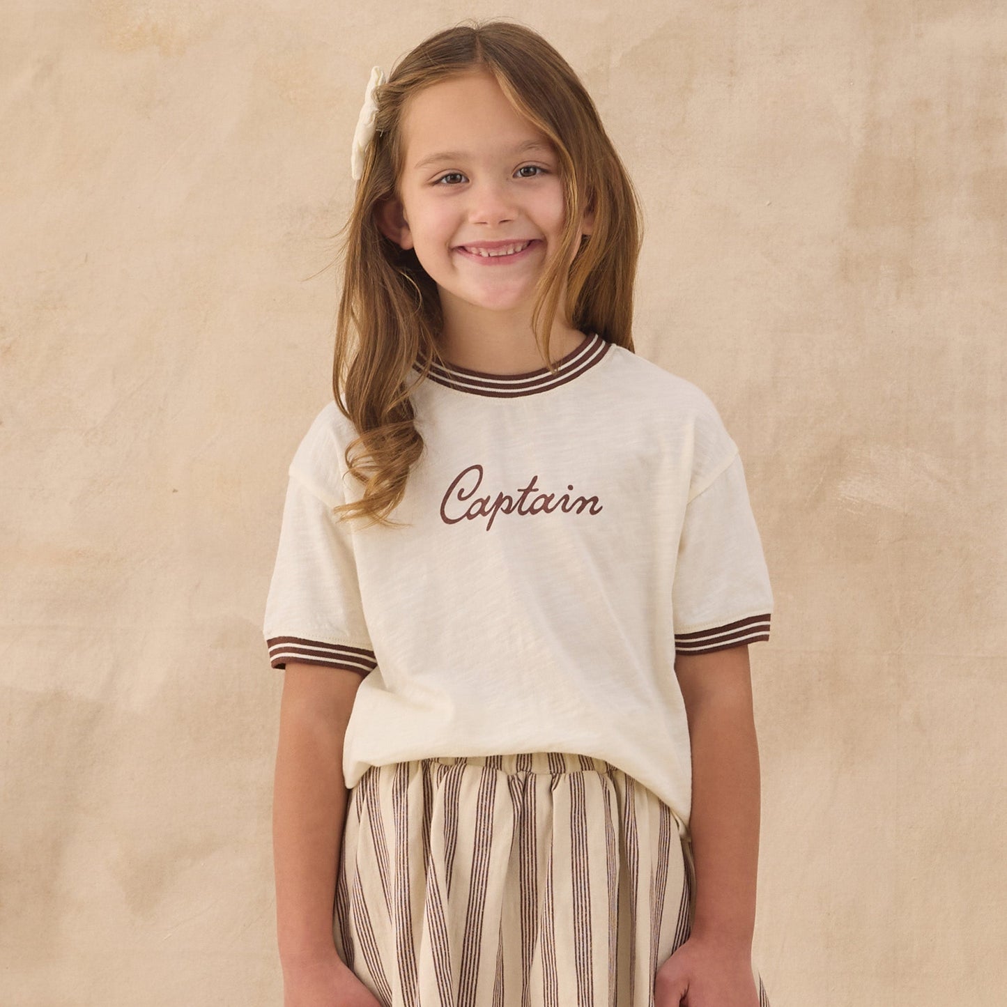 Rylee and Cru Sasha Skort - Brown Stripe