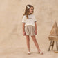 Rylee and Cru Sasha Skort - Brown Stripe