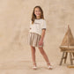 Rylee and Cru Sasha Skort - Brown Stripe