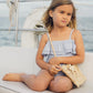 Rylee and Cru Off-The-Shoulder One-Piece - Periwinkle