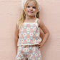 Rylee and Cru Lili Knit Set - Blue, Light Pink, Ivory