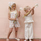 Rylee and Cru Lili Knit Set - Blue, Light Pink, Ivory