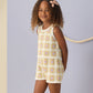 Rylee and Cru Crochet Tank Set - Citron Daisy Check