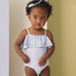 Rylee and Cru Off-The-Shoulder One-Piece - Periwinkle