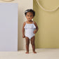 Rylee and Cru Off-The-Shoulder One-Piece - Periwinkle