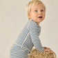 Rylee and Cru Boys Rashguard Set - Navy Stripe