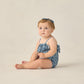 Rylee and Cru Ruffle One-Piece - Navy Floral