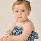 Rylee and Cru Ruffle One-Piece - Navy Floral