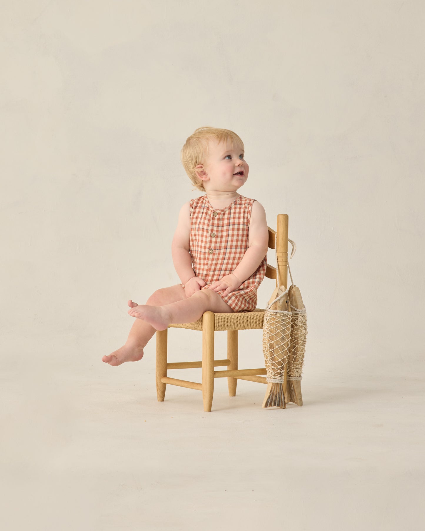 Rylee and Cru Mavrick Romper - Poppy Gingham