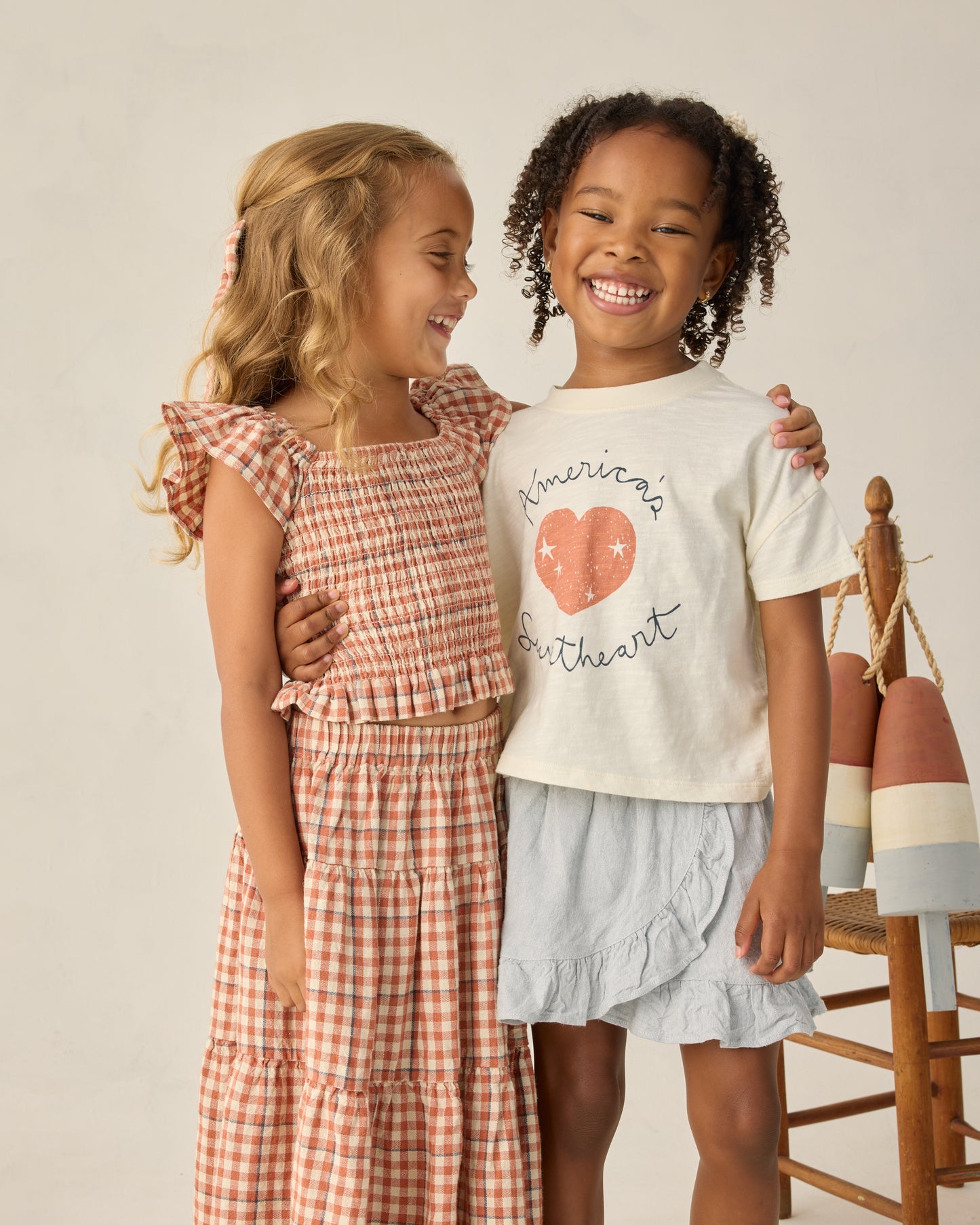 Rylee and Cru Oversized Bow - Poppy Gingham
