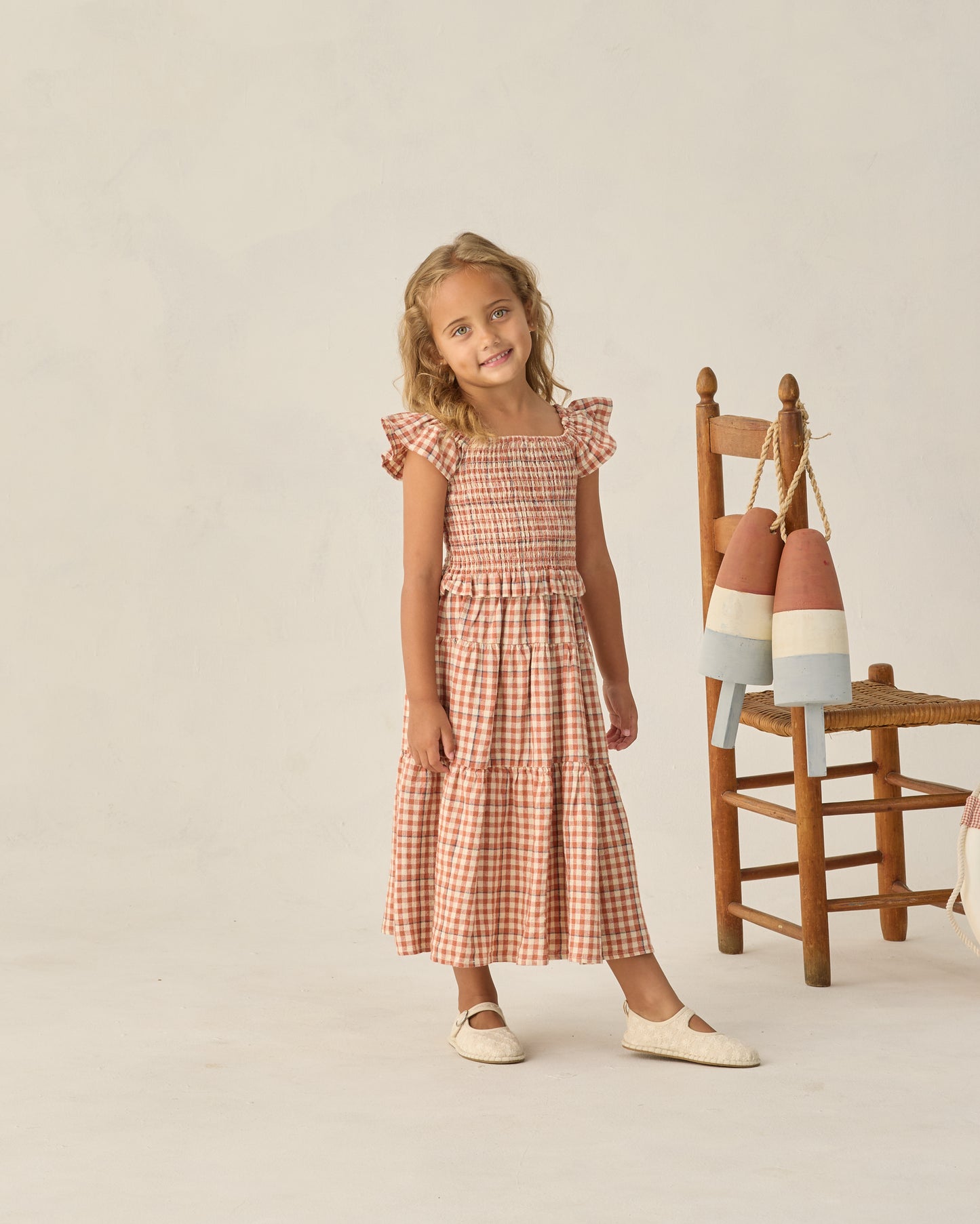 Rylee and Cru Zayla Top - Poppy Gingham