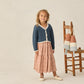 Rylee and Cru Tiered Midi Skirt - Poppy Gingham
