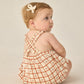 Rylee and Cru Chiara Romper - Cherry Check