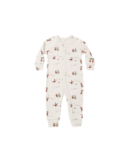 Rylee and Cru Organic Long John Pajamas - Gnome Village