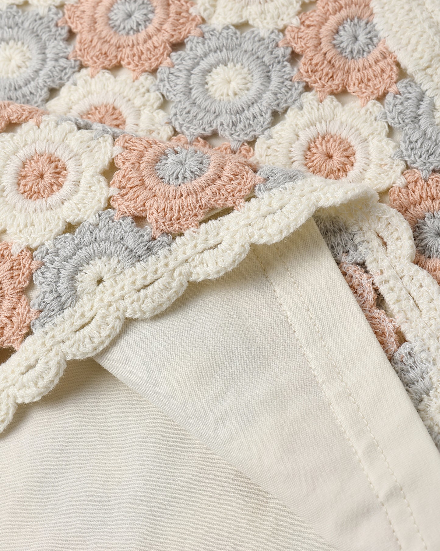 Rylee and Cru Lili Knit Set - Blue, Light Pink, Ivory