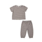 Rylee and Cru Jersey Tee + Pant Set - Vintage Stripe