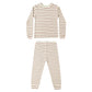 Rylee and Cru Organic Long Sleeve Pajama Set - Holiday Stripe