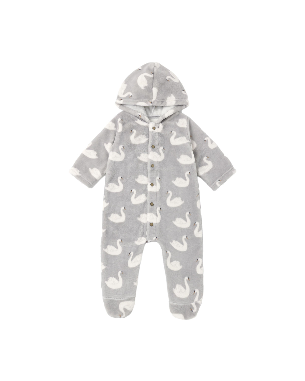 Rylee and Cru Fleece Jumpsuit Swans