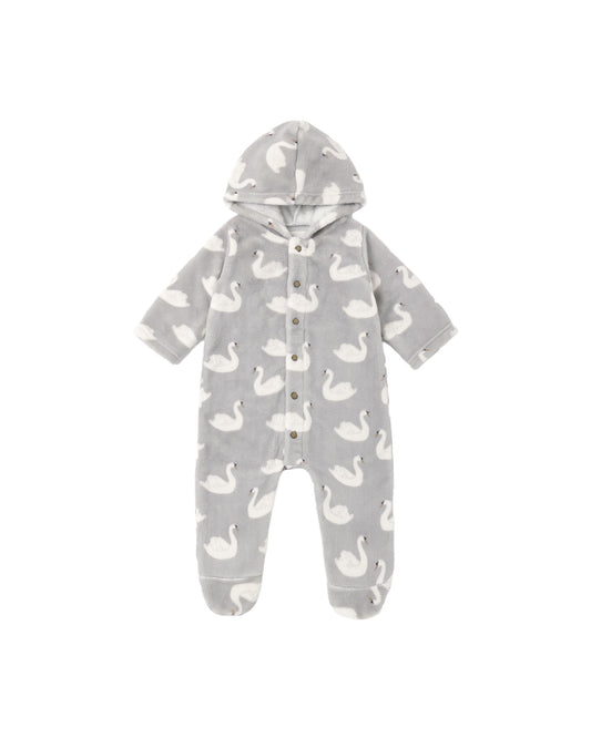 Rylee and Cru Fleece Jumpsuit Swans