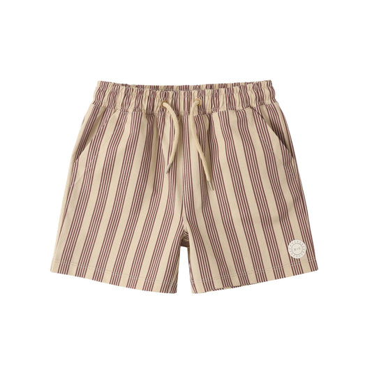 Rylee and Cru Boardshort - Brown Butterscotch Stripe