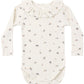 Rylee and Cru Ruffle Collar Bodysuit - Natural Ditsy