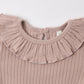 Rylee and Cru Ruffle Collar Bodysuit - Rosewood