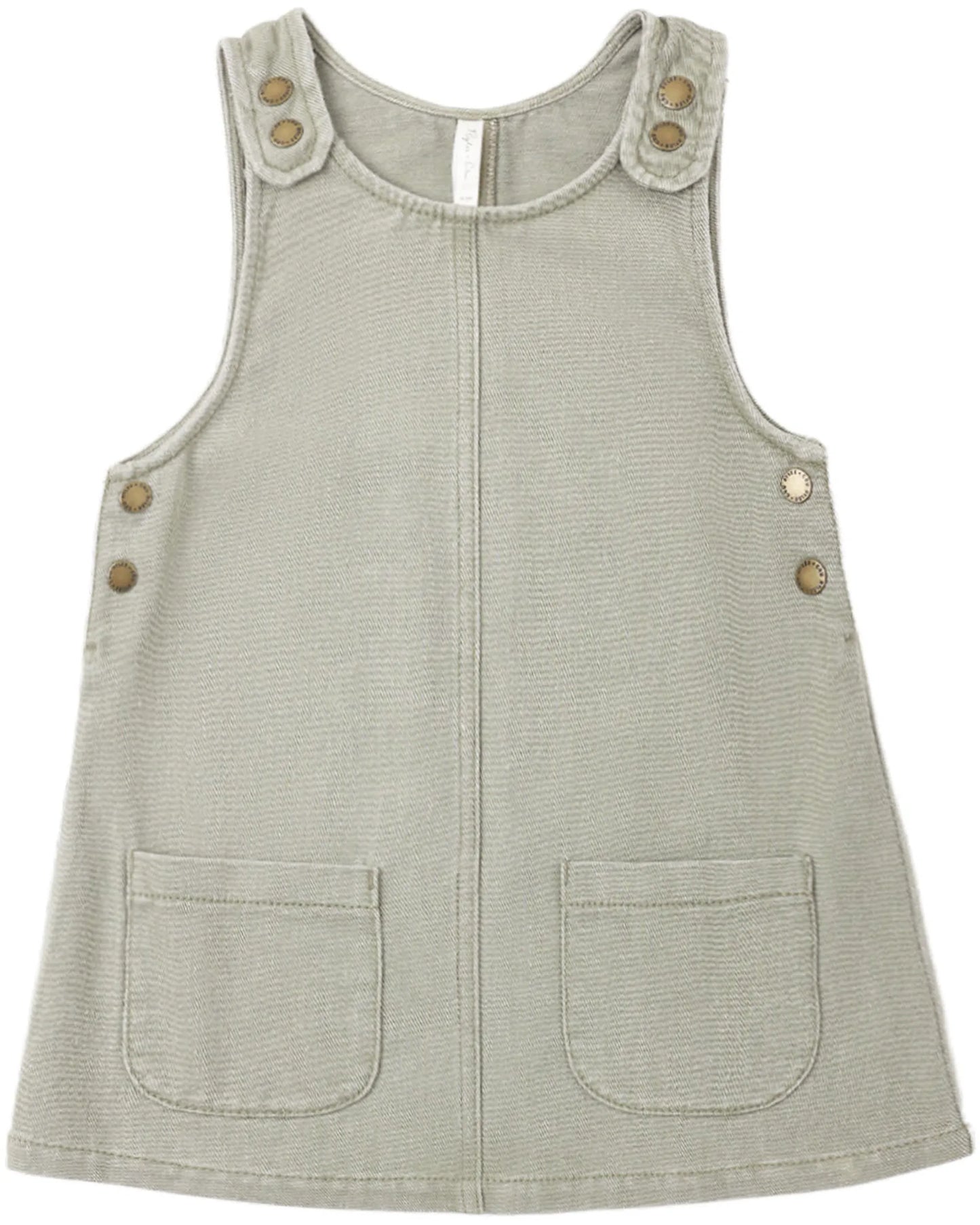 Rylee and Cru Odette Overall Dress - Dark Sage