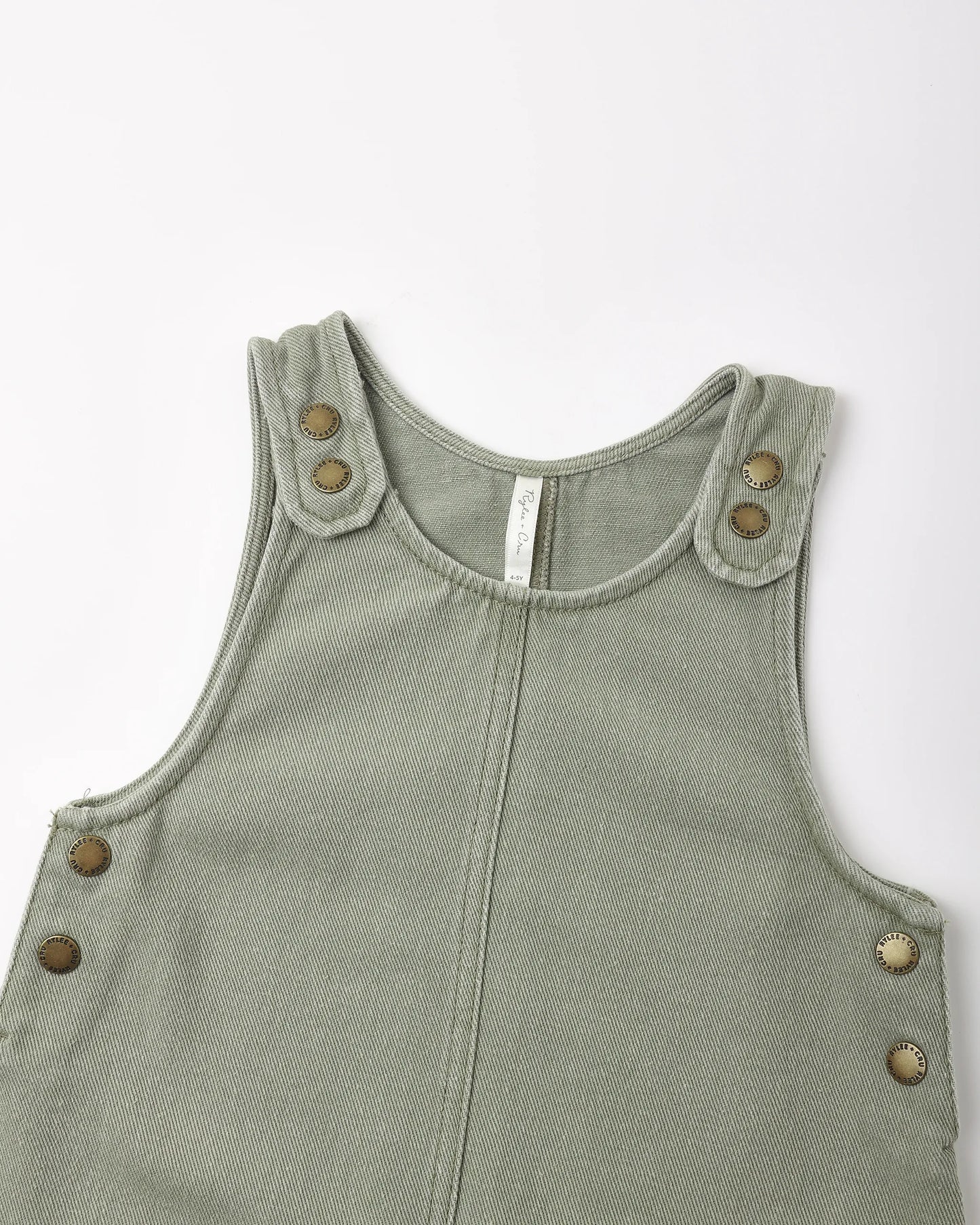 Rylee and Cru Odette Overall Dress - Dark Sage