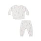 Rylee and Cru Long Sleeve Tee + Pant Set - Dalmatian
