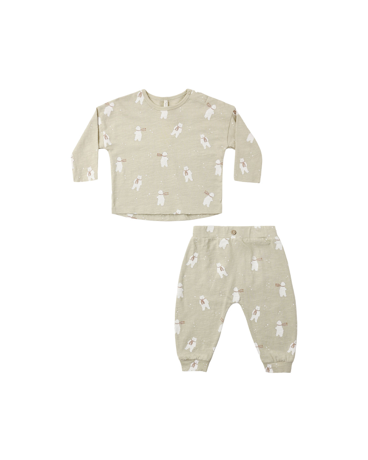 Rylee and Cru Long Sleeve Tee + Pant Set - Polar Bears