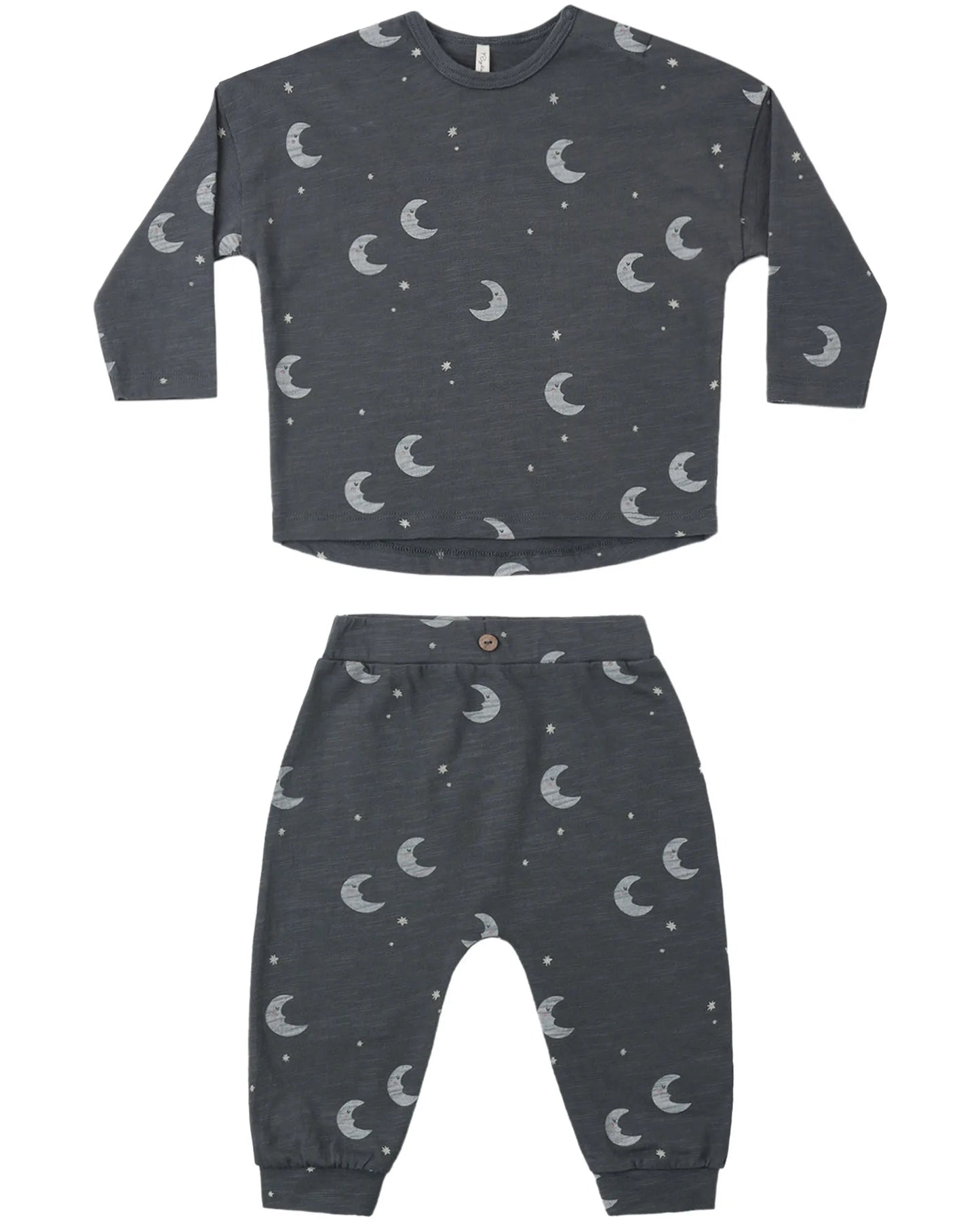 Rylee and Cru Long Sleeve Tee + Pant Set - Moons
