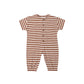 Rylee and Cru Hayes Jumpsuit - Brick Stripe