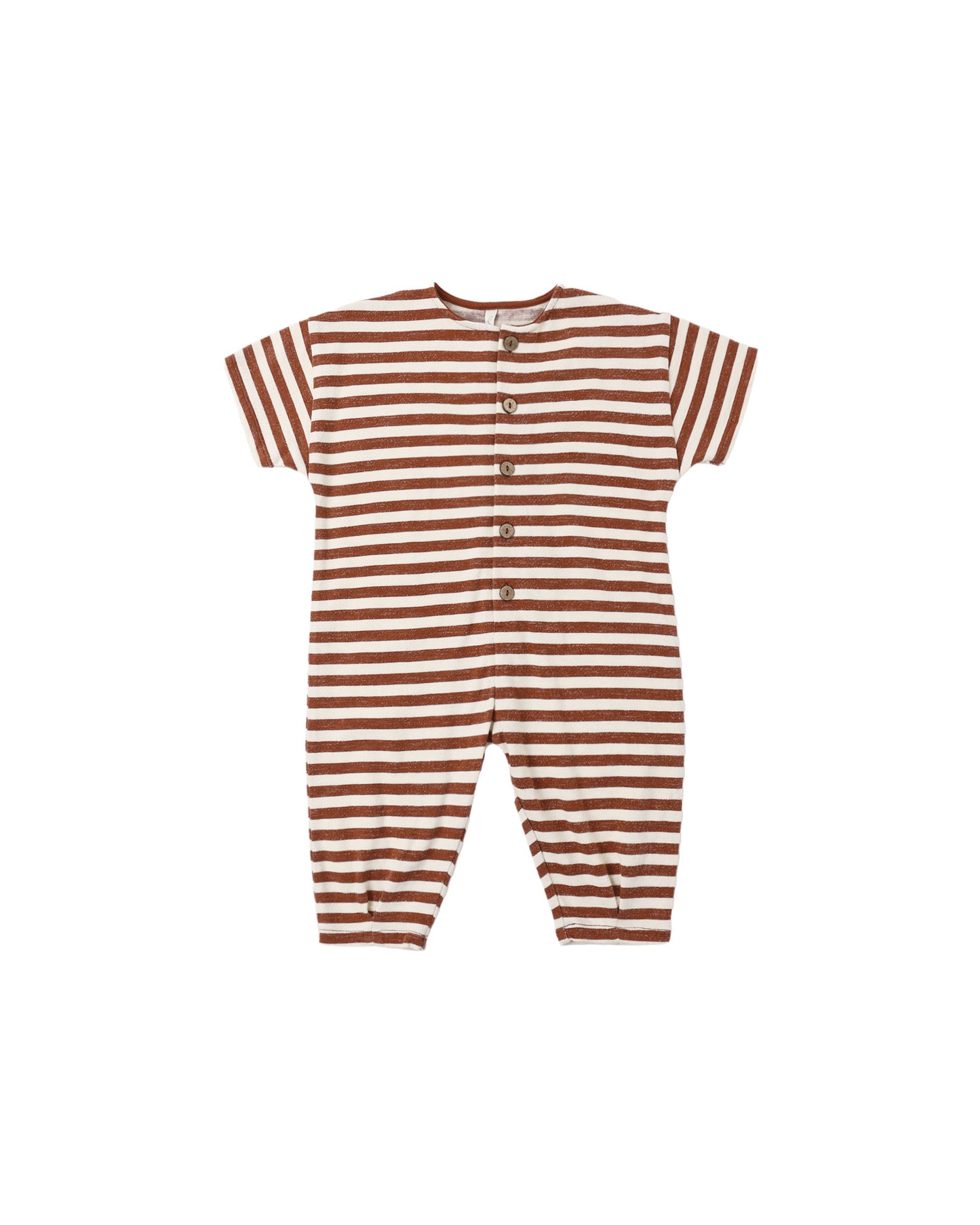 Rylee and Cru Hayes Jumpsuit - Brick Stripe