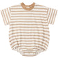 Rylee and Cru Relaxed Bubble Romper - Fawn Stripe