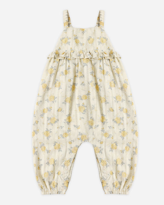 Rylee and Cru Kinsley Jumpsuit - Lemon Ditsy Flower