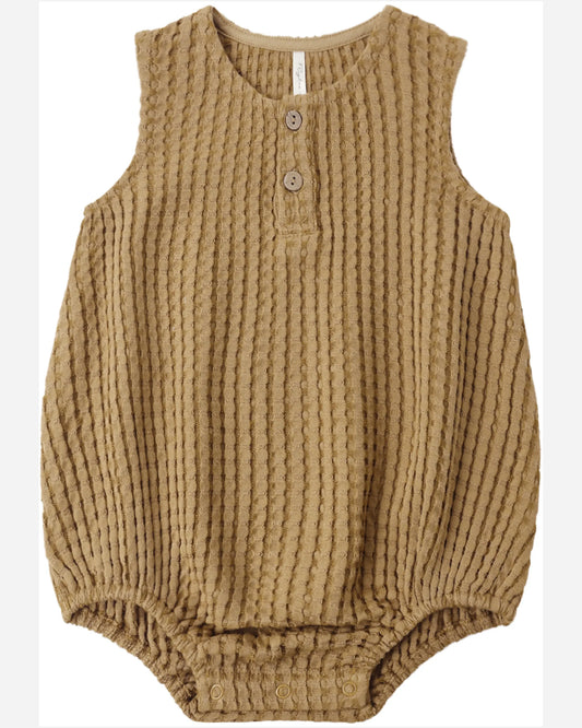 Rylee and Cru Beau Romper - Ocre