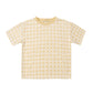 Rylee and Cru Relaxed Tee - Butterscotch Grid