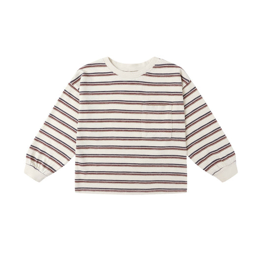 Rylee and Cru Relaxed Long Sleeve Tee - Vintage Stripe
