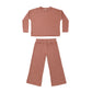 Rylee and Cru Cozy Rib Knit Set - Ruby