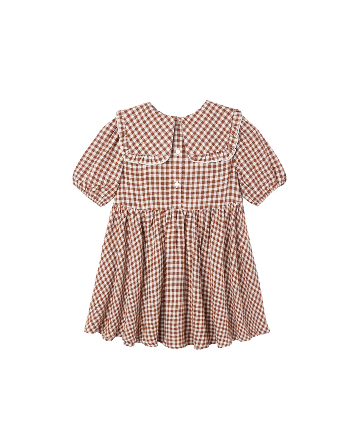 Rylee and Cru Camille Dress - Brick Check