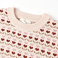 Rylee and Cru Jacquard Knit Set - Ruby Hearts