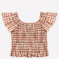 Rylee and Cru Zayla Top - Poppy Gingham