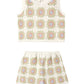 Rylee and Cru Crochet Tank Set - Citron Daisy Check