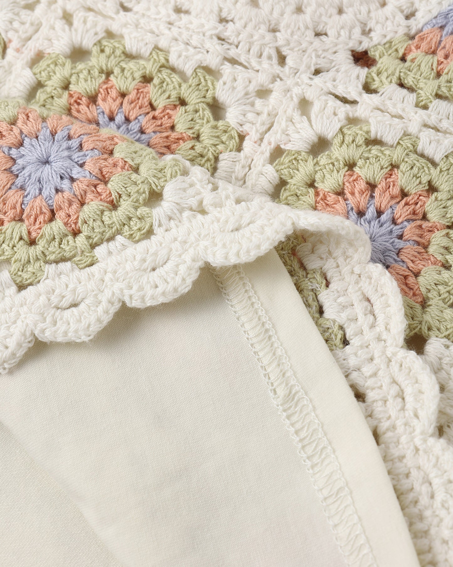 Rylee and Cru Crochet Tank Set - Citron Daisy Check