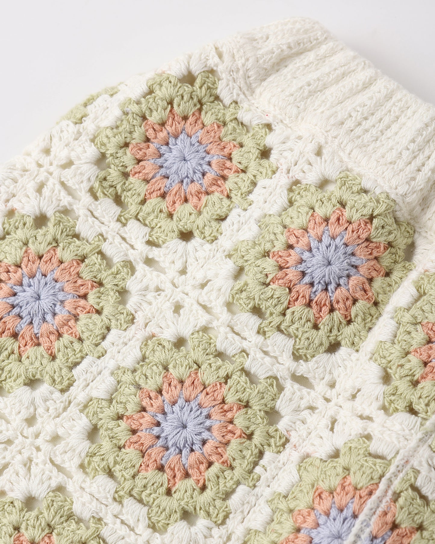 Rylee and Cru Crochet Tank Set - Citron Daisy Check