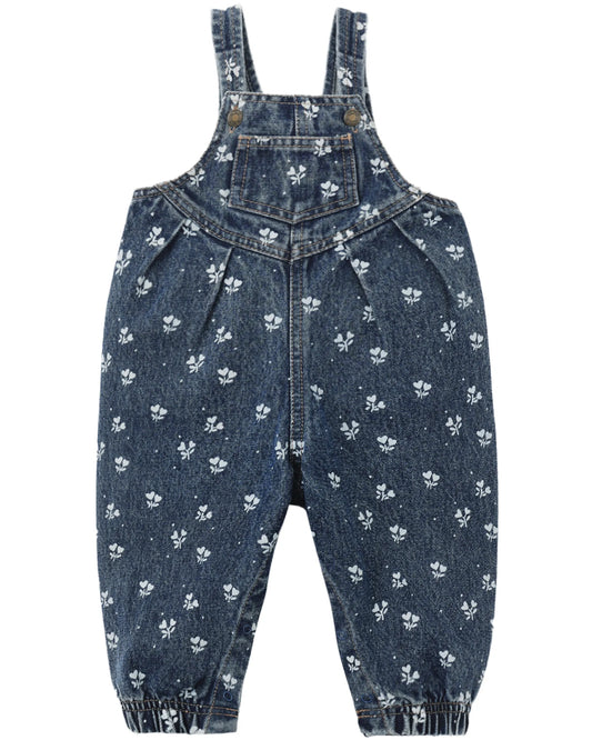 Rylee and Cru Vintage Overall - Heart Ditsy