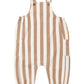 Rylee and Cru Cargo Baby Overall - Fawn Pinstripe