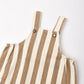 Rylee and Cru Cargo Baby Overall - Fawn Pinstripe